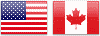 USDCAD Currency pair flag