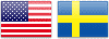 USDSEK Currency pair flag