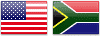 USDZAR Currency pair flag