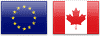EURCAD Currency pair flag