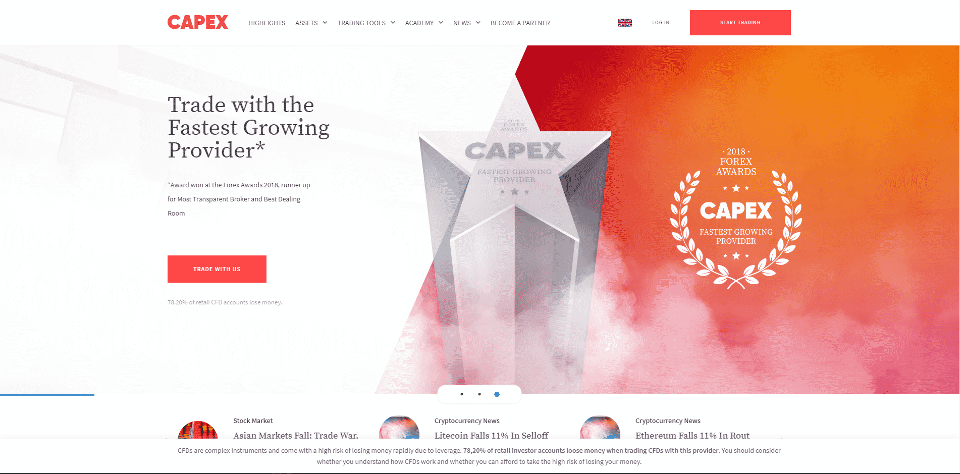Capex Website Screenshot