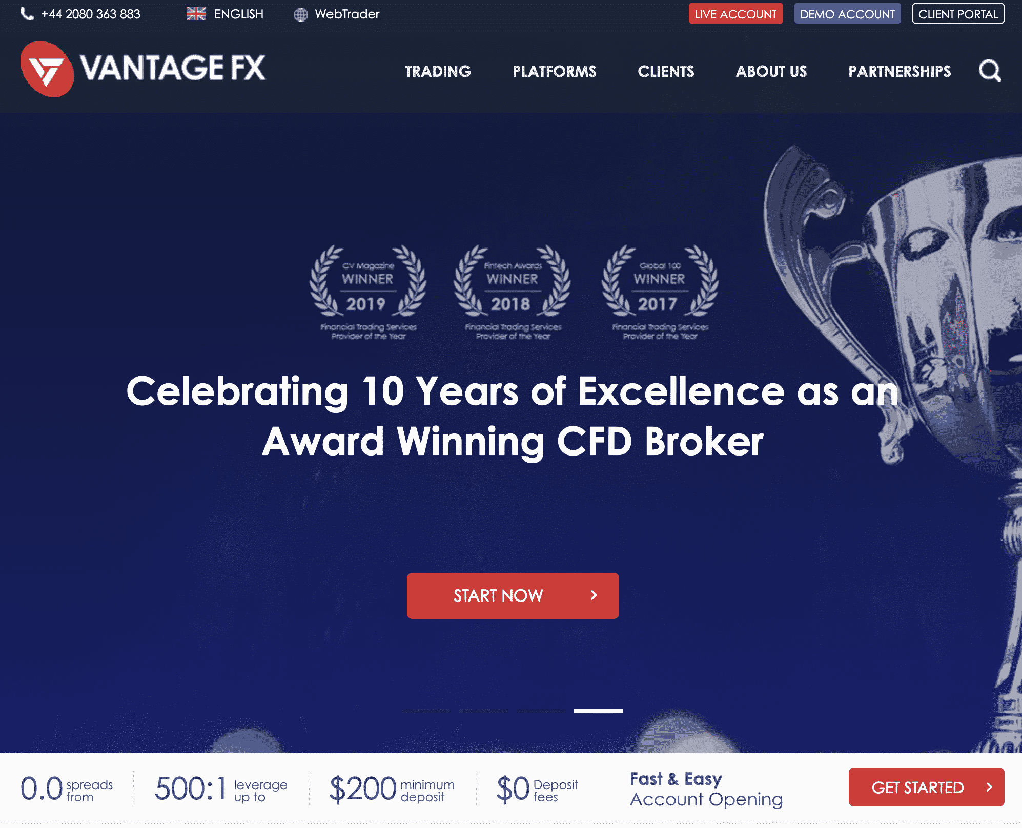 Vantage forex review