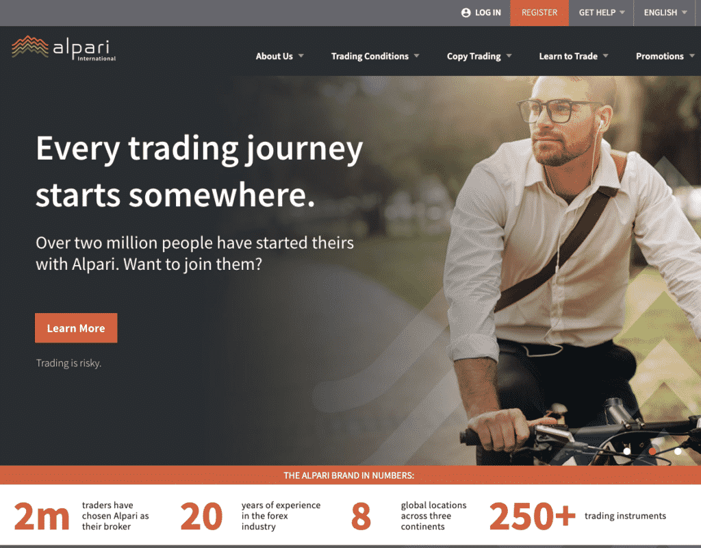 Alpari Website Screenshot