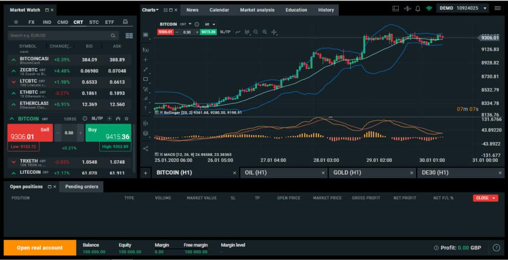 XTB XStation Screenshot