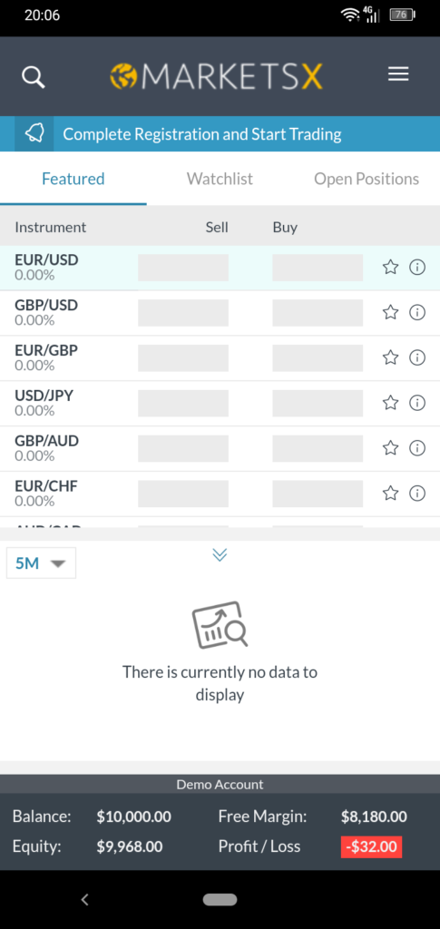 MarketsX App Screenshot 1