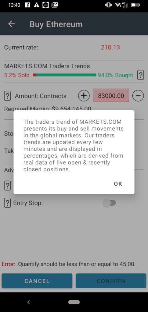 MarketsX App Screenshot