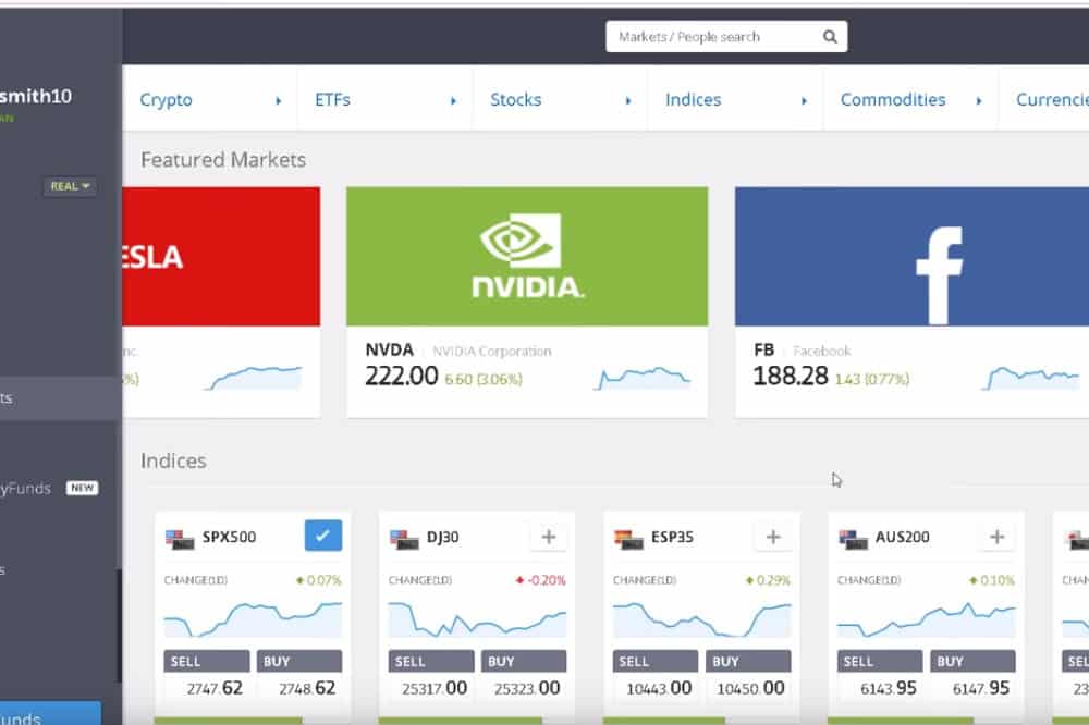 eToro Platform