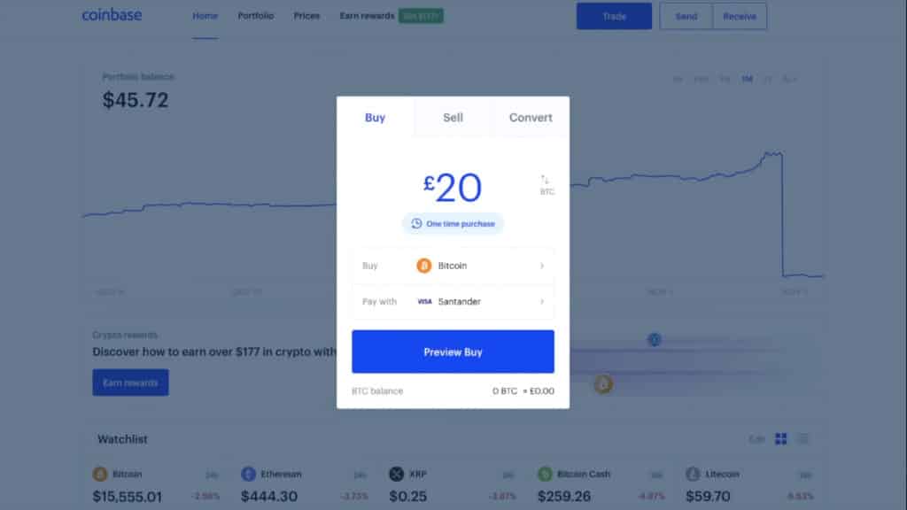 Coinbase.com Website Screenshot