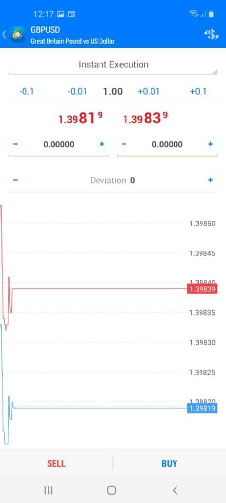 BlackBull Markets Mobile Trading App Screenshot