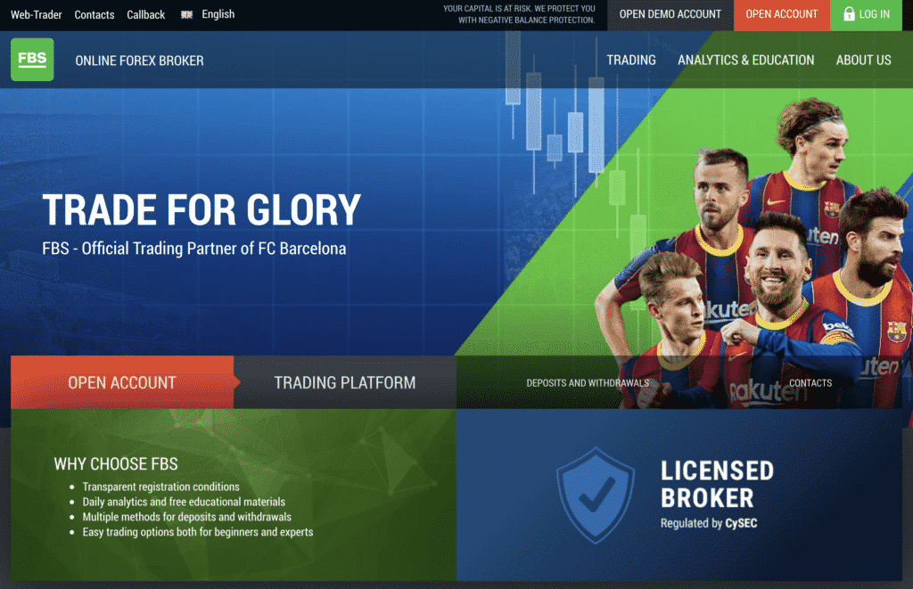 FBS Website screenshot