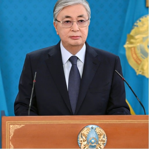 Kazakh President Kassym-Jomart Tokayev