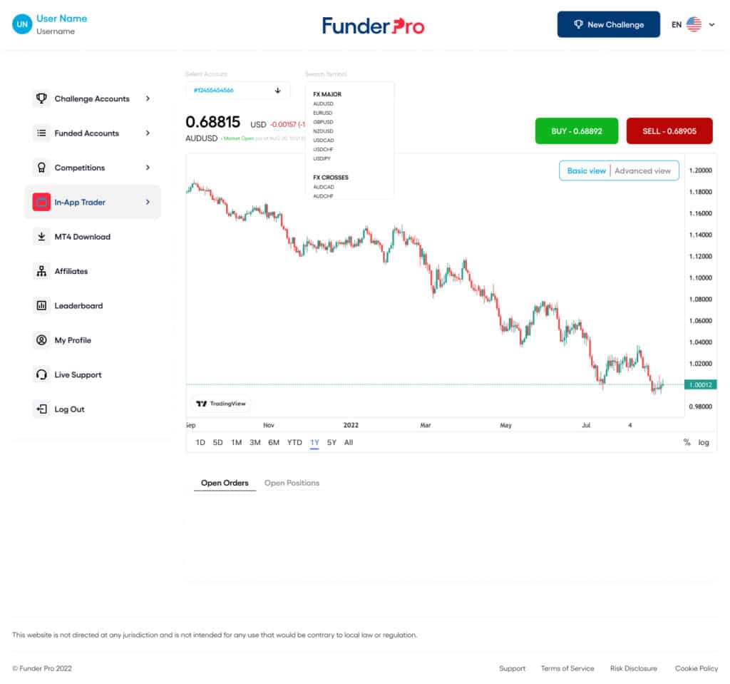 FunderPro Screenshot